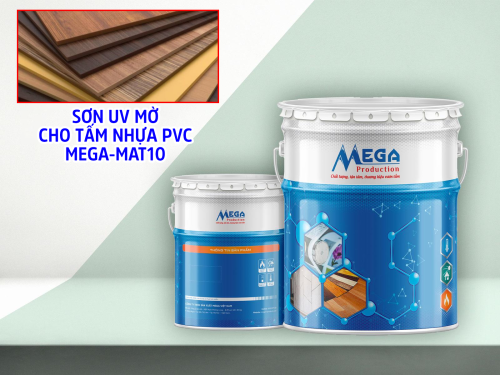 Sơn UV mờ cho tấm nhựa PVC MEGA-MAT10